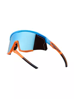 FORCE Fahrrad / Sportbrille SONIC, blau-orange, 910955