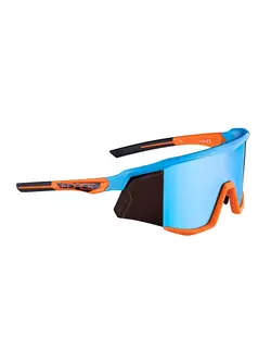 FORCE Fahrrad / Sportbrille SONIC, blau-orange, 910955