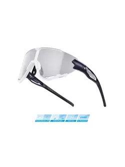 FORCE Photochrome Sportbrille CREED, Blau und weiß 91186