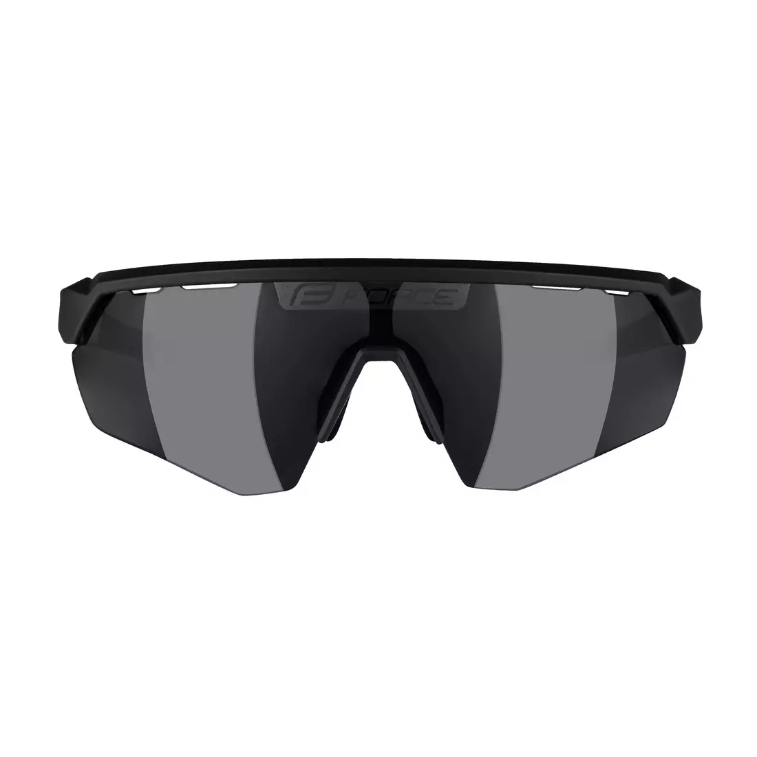 FORCE Sonnenbrille ENIGMA, schwarz-weiß matt, schwarze Gläser 91162