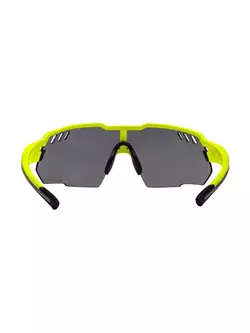 FORCE sonnenbrille AMOLEDO, fluo grau, schwarze gläser 910851