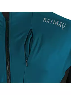 KAYMAQ KYQLS-001 Herren Thermo Radtrikot fluo blau-schwarz