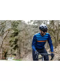 ROGELLI Fahrrad-Sweatshirt für Herren STRIPE, Blau, ROG351013
