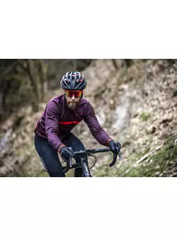 ROGELLI Fahrrad-Sweatshirt für Herren STRIPE Bordeaux ROG351014