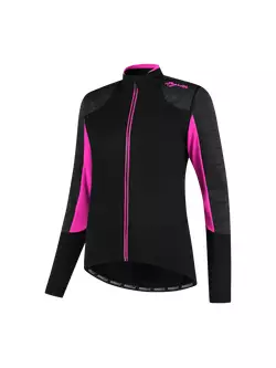 ROGELLI Fahrrad Winterjacke für Damen GLORY black/pink ROG351078