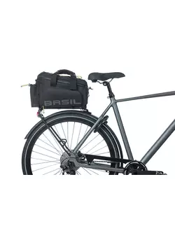 BASIL Fahrradkoffer, auf dem Stamm TRUNKBAG XL Pro, 9-36L, black lime 18295