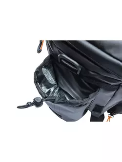 BASIL Fahrradtasche MILES TARPAULIN TRUNKBAG XL Pro, 9-36L, black/orange 18296