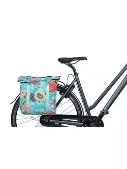 BASIL Fahrradtasche - doppelt BLOOM FIELD TORBA DOUBLE BAG, 28-35L, sky blue 8156