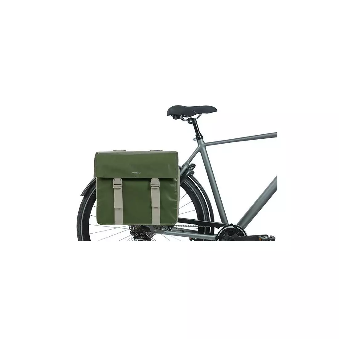 BASIL doppelte Fahrradtasche URBAN LOAD TORBA DOUBLE BAG, green/sand 18226