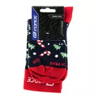 FORCE Sportliche Socken X-MAS red/black 9009149
