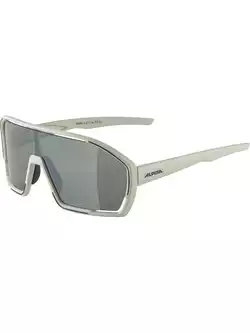 ALPINA BONFIRE Q-LITE Polarisierte Sportbrille, cool grey matt / silver mirror