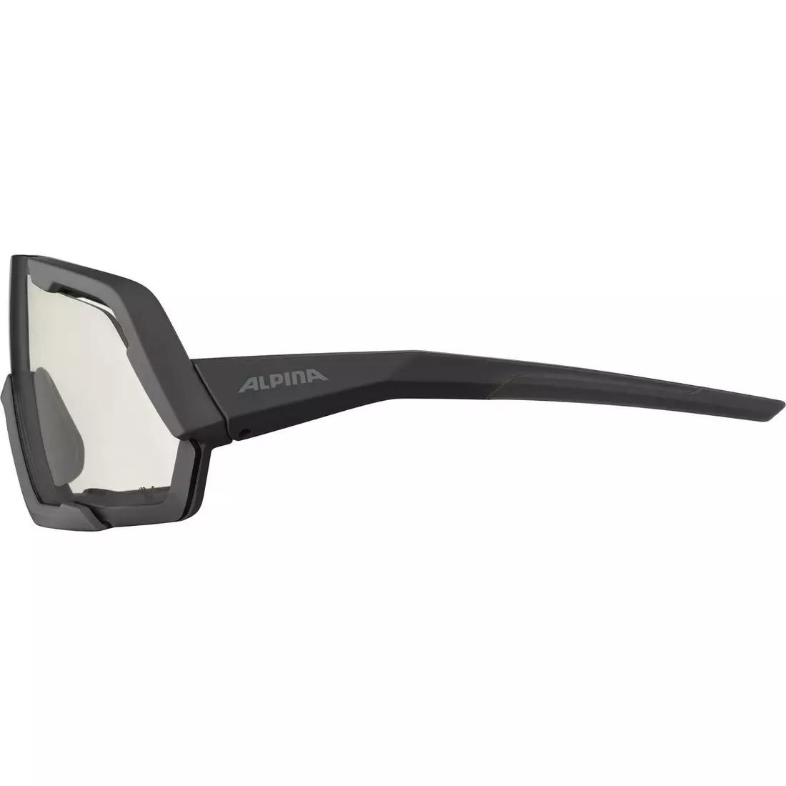 ALPINA ROCKET V Photochrome Sportbrille BLACK MATT MIRROR CLEAR