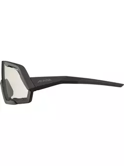 ALPINA ROCKET V Photochrome Sportbrille BLACK MATT MIRROR CLEAR