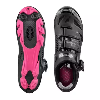 FORCE Fahrradschuhe für Damen MTB TURBO black/pink 9407735