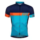 FORCE Fahrrad-T-Shirt für Herren SPRAY blue-orange 9001272