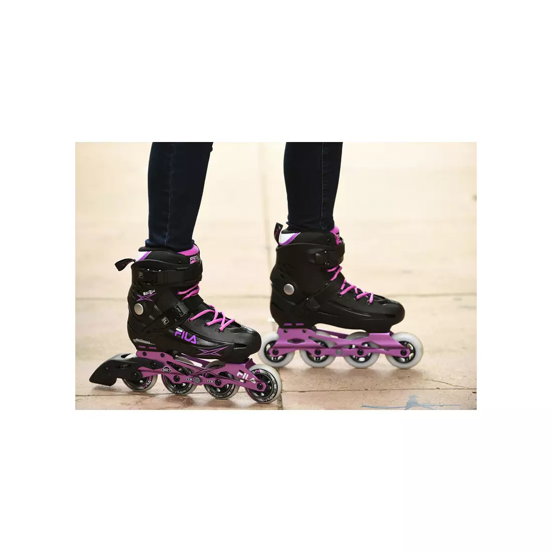 FILA SKATES Inline-Skates für Damen MADAME HOUDINI black/purple 10619085370