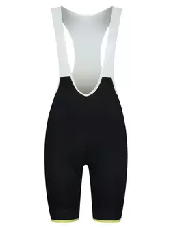 ROGELLI SELECT II Damen-Radhose mit Hosenträgern, schwarz und gelb