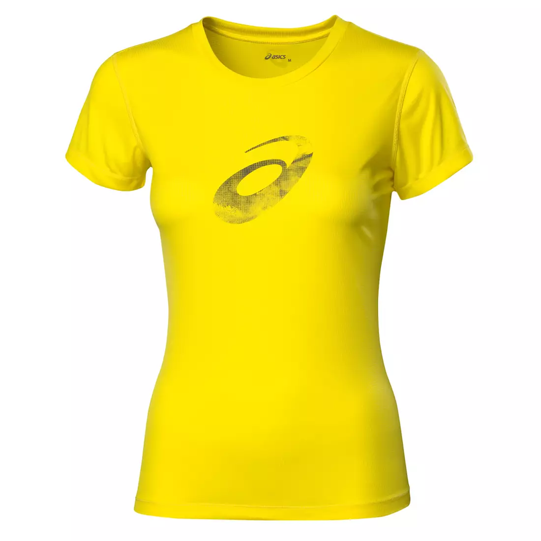 ASICS 110423-0343 GRAPHIC SS TOP – Damen-Lauf-T-Shirt, Farbe: Gelb