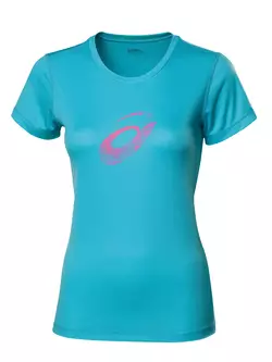ASICS 110423-0877 GRAPHIC SS TOP – Damen-Lauf-T-Shirt, Farbe: Blau