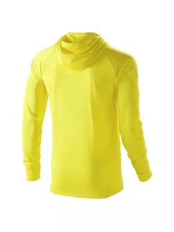 ASICS 110520-0396 SOUKAI 1/2 ZIP HOODIE – Herren-T-Shirt mit Kapuze, Farbe: Gelb