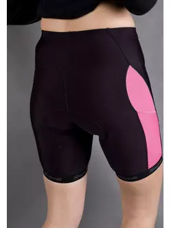 ROGELLI BYLA - Damen-Radhose, Farbe: Schwarz und Pink