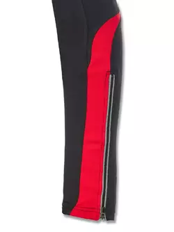 ROGELLI RUN - EMNA - Damen Laufhose, Farbe: Schwarz-Rot