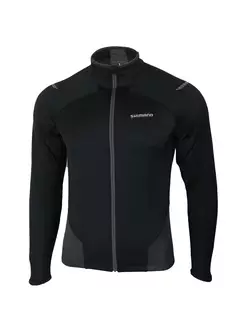 SHIMANO - ECWJSPWLC12 Performance Winter Jersey - Herren-Radsport-Sweatshirt, Farbe: Schwarz