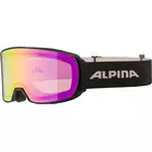 ALPINA M40 NAKISKA Q-LITE ski-/snowboardbrille, black-rose matt