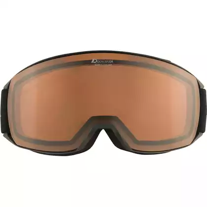 ALPINA NAKISKA ski-/snowboardbrille, black-rose matt