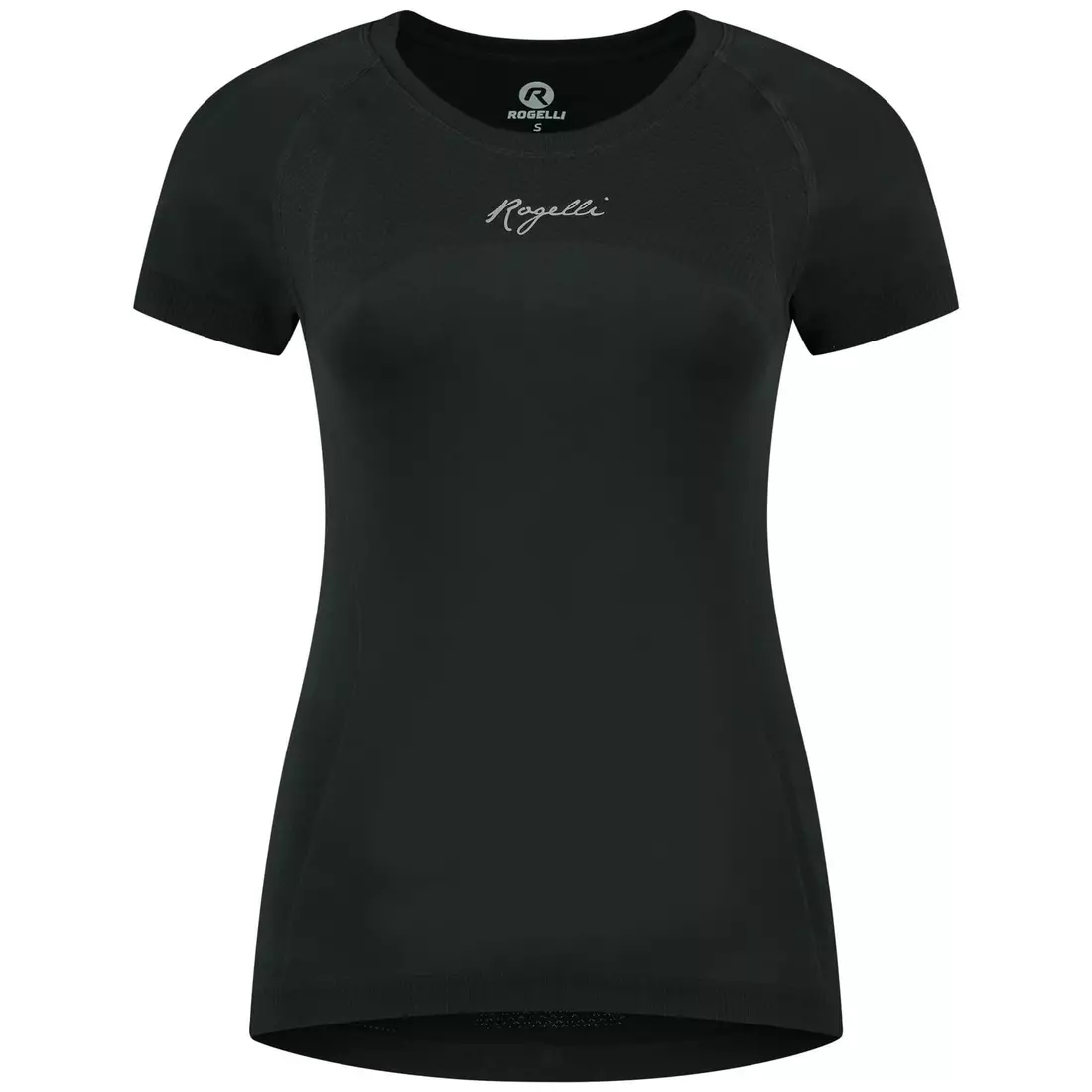 ROGELLI ESSENTIAL Lauf-T-Shirt für Damen, Schwarz
