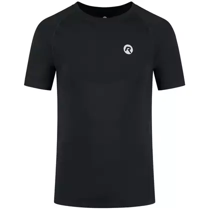 ROGELLI ESSENTIAL Lauf-T-Shirt für Herren, Schwarz
