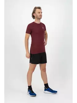 ROGELLI ESSENTIAL Lauf-T-Shirt für Herren, weinrote