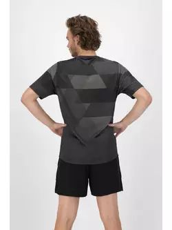 ROGELLI GEOMETRIC Lauf-T-Shirt für Herren, Schwarz