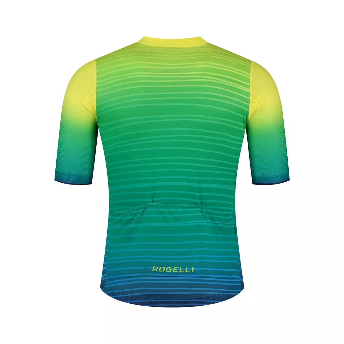 ROGELLI SURF Herren Fahrrad T-Shirt, Grün Gelb