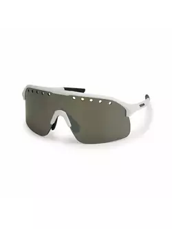 ROGELLI VENTRO Polarisierte Sportbrille mit Wechselgläsern, weiß