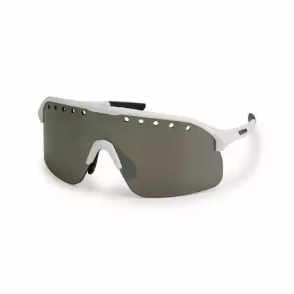 ROGELLI VENTRO Polarisierte Sportbrille mit Wechselgläsern, weiß