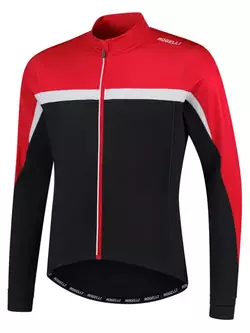Rogelli COURSE Fahrrad-Sweatshirt für Kinder, Schwarz und Rot