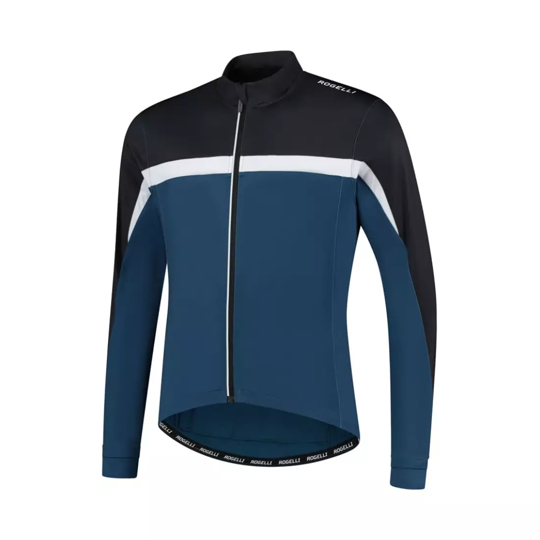 Rogelli COURSE Radsport-Sweatshirt für Kinder, Schwarz und blau