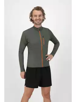Rogelli JAKE Lauf-Sweatshirt für Herren, khaki-orange