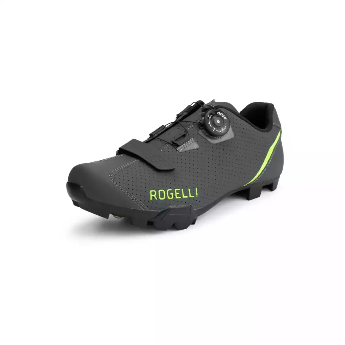 Rogelli MTB R400X pánské MTB cyklistické boty, grau-fluorgelb