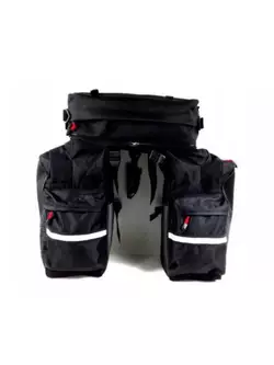 SPENCER Fahrradtasche für den Kofferraum 42L, schwarzer Kühlergrill