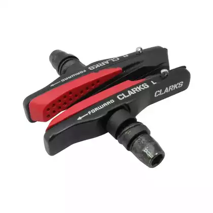 CLARKS CPS959 Bremsbeläge für Bremsen MTB V-brake, rot schwarz