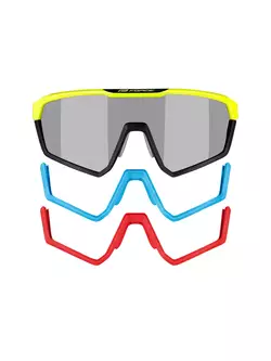FORCE APEX Selbsttönende Sportbrille, Fluo-Schwarz