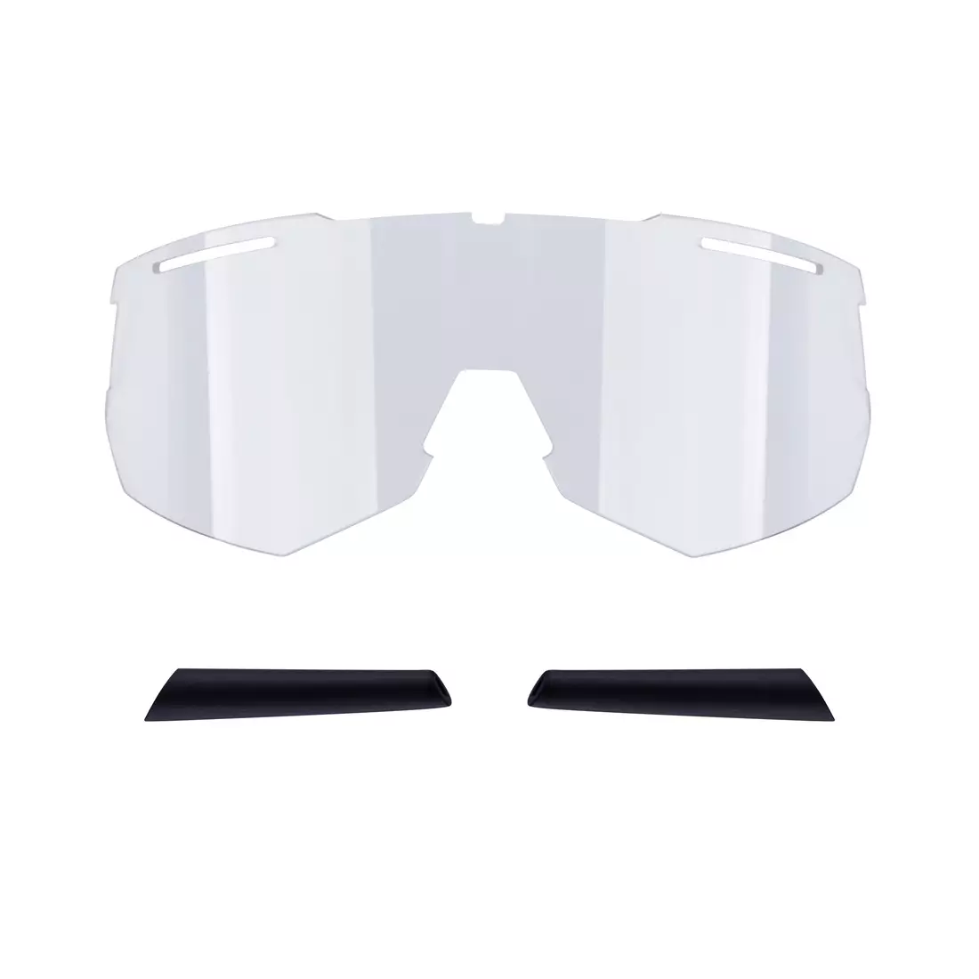FORCE ATTIC Sportbrille mit Wechselgläsern, Schwarz und weiß