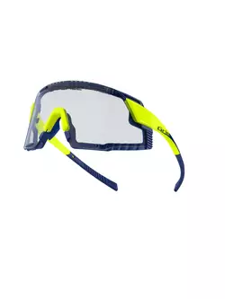 FORCE GRIP Selbsttönende Sportbrille, fluo