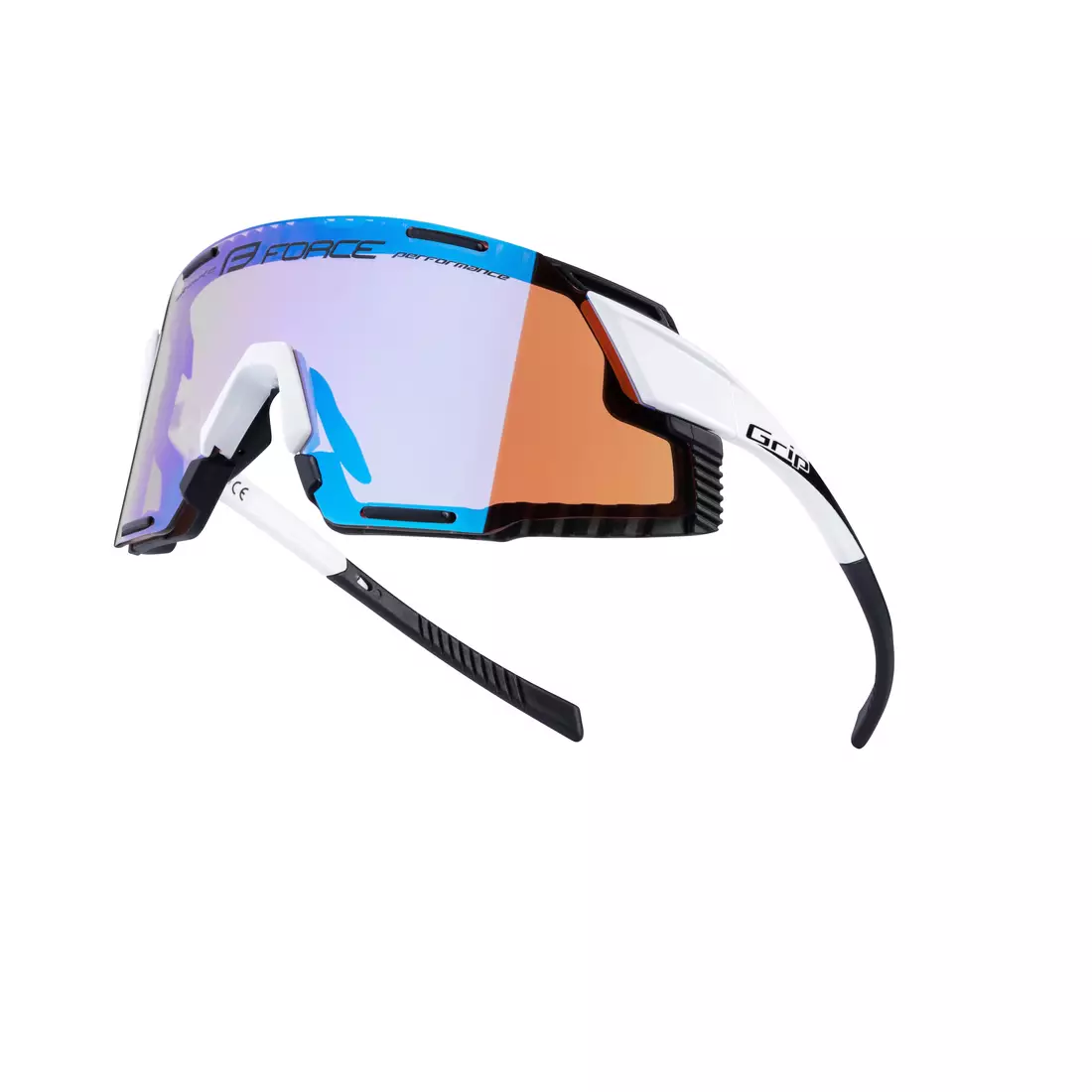 FORCE GRIP Sportbrillen, Kontrastgläser, Weiß
