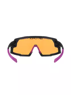 FORCE GRIP Sportbrillen, Kontrastgläser, schwarz und rosa