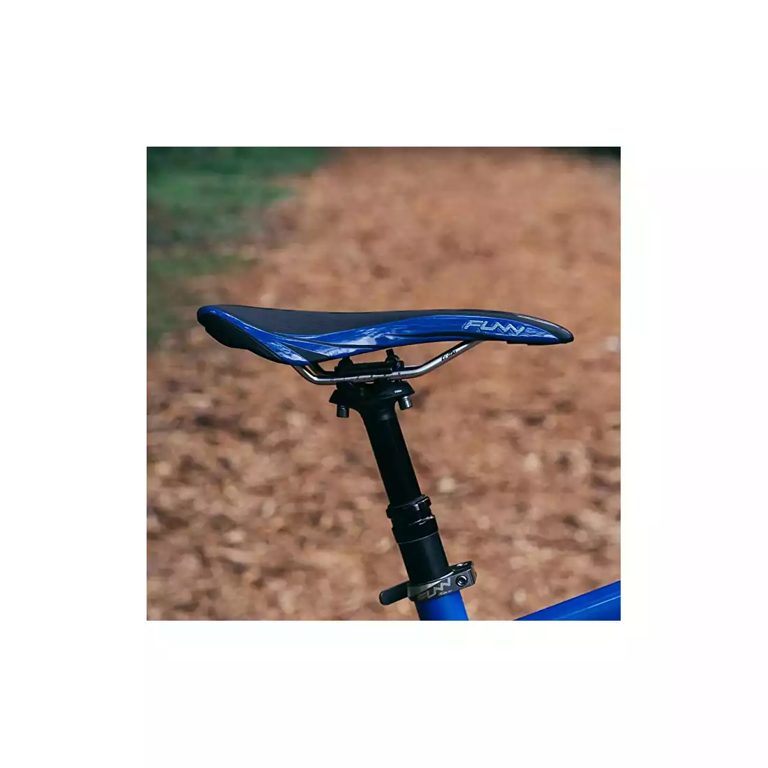 FUNN ADLIB Fahrradsitz Schwarz und blau Chrom