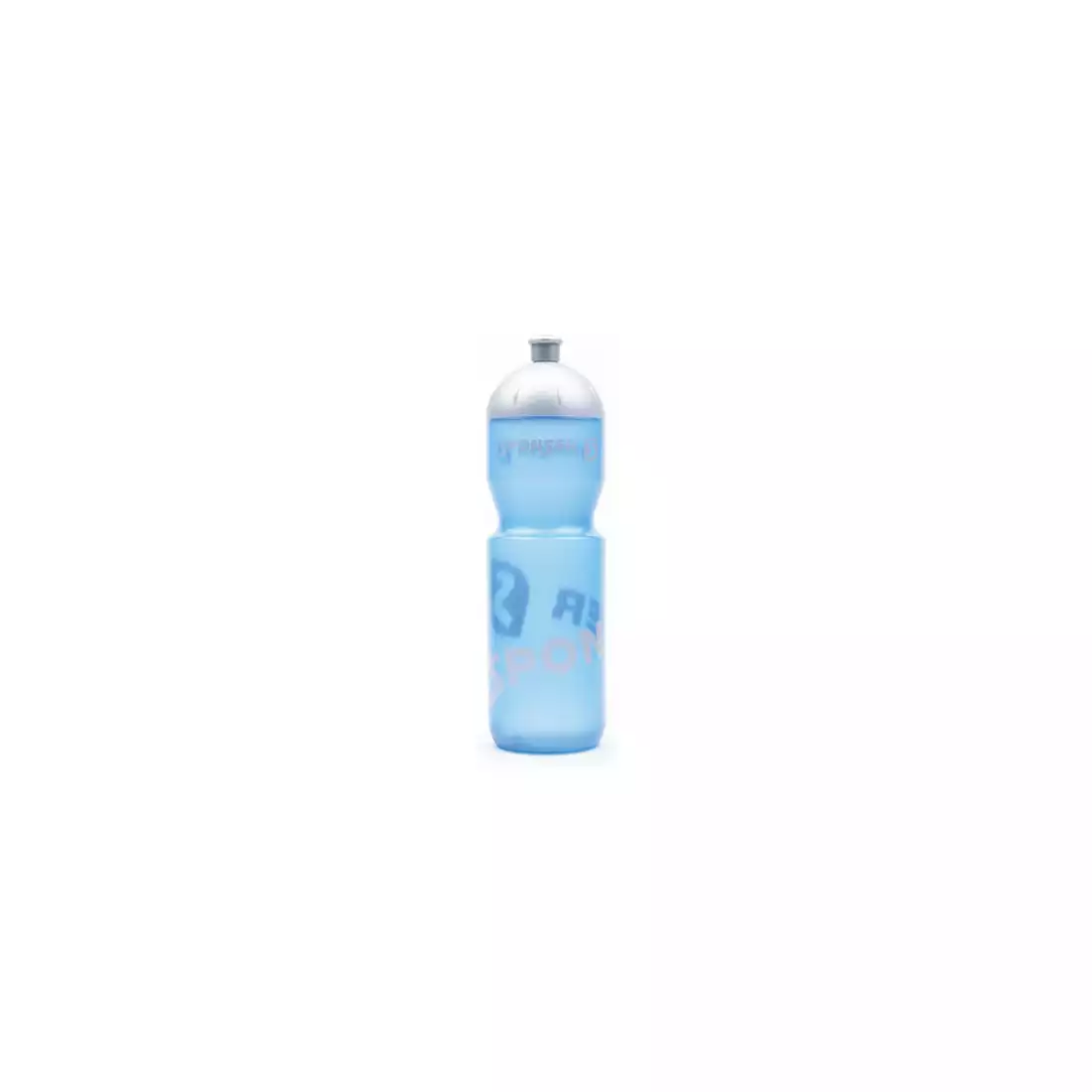 SPONSER NETTO fahrrad wasserflasche 750 ml, transparent blau/silber