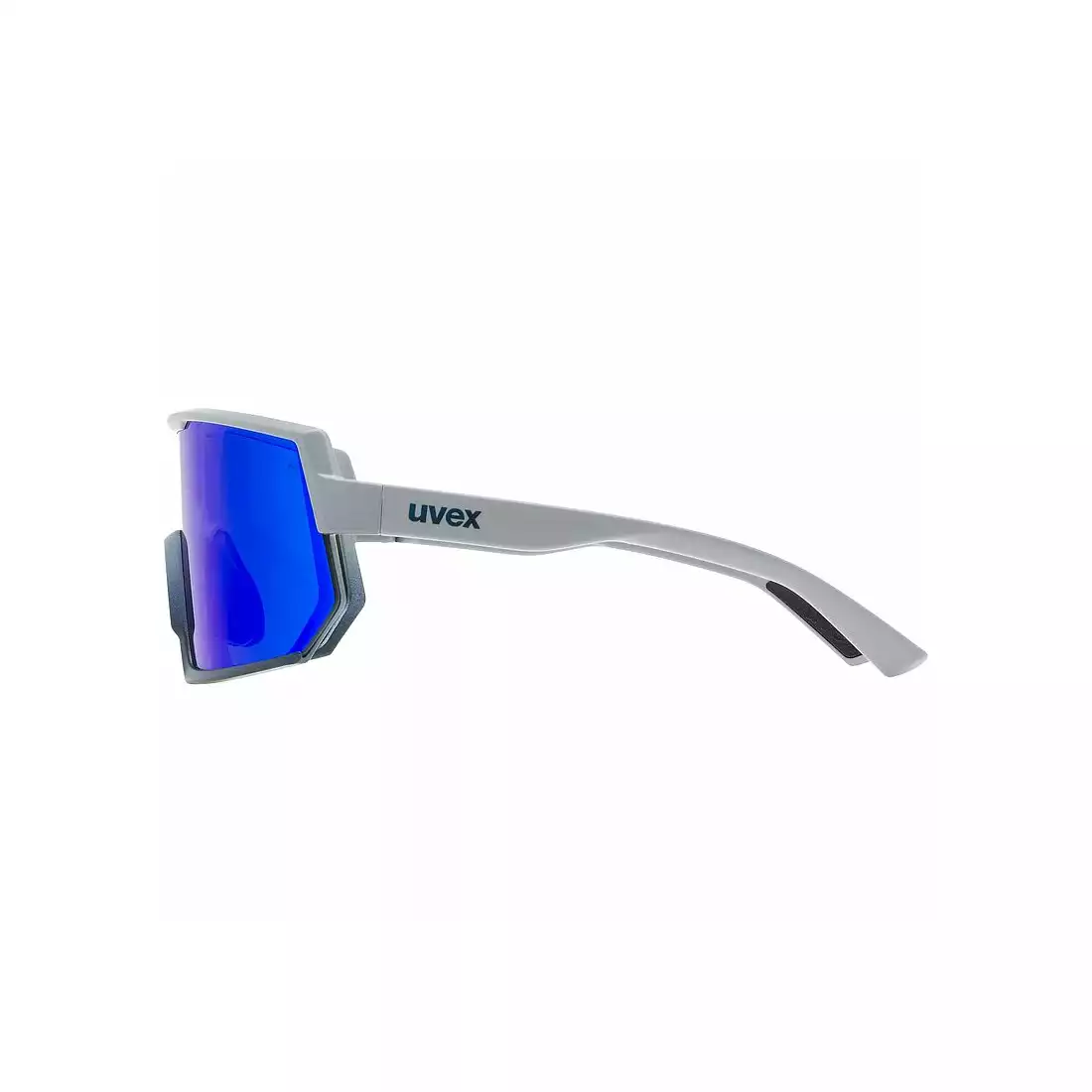 UVEX Sportbrille Sportstyle 235 spiegelblau (S2), grau